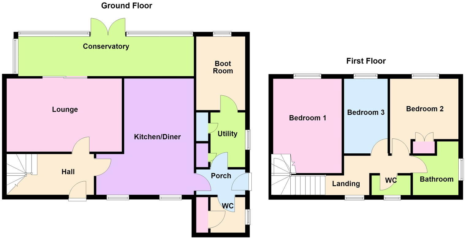 Willow Lane, Stanion, Corby, Northamptonshire, NN14 1DT floorplan