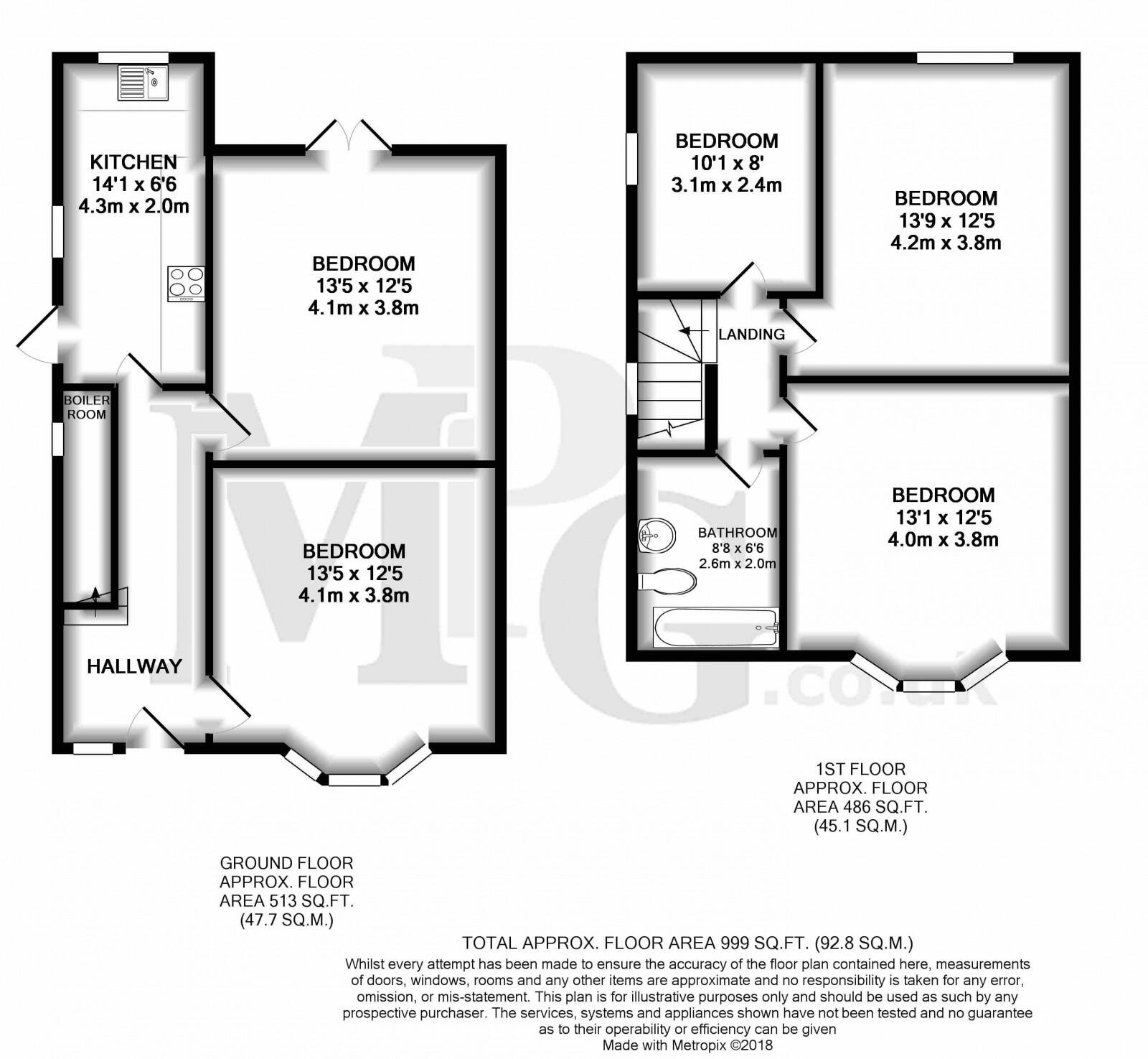 Columbia Road, Ensbury Park, Bournemouth, BH10 floorplan