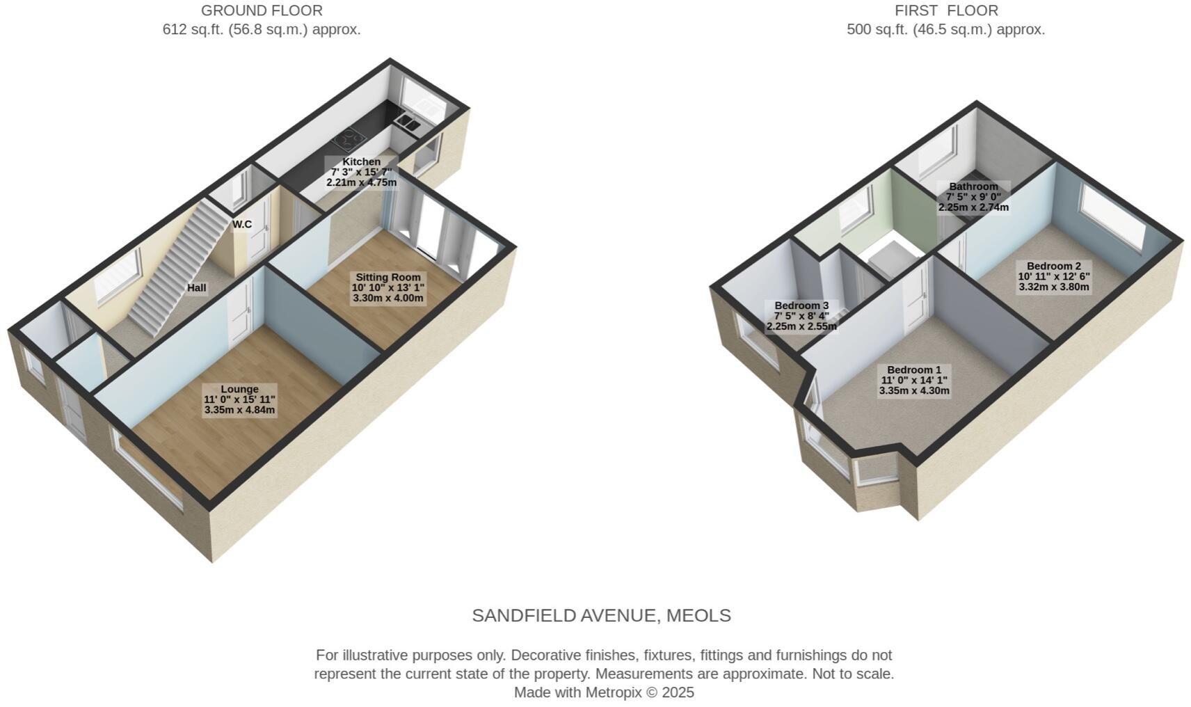 Sandfield Avenue, CH47 floorplan
