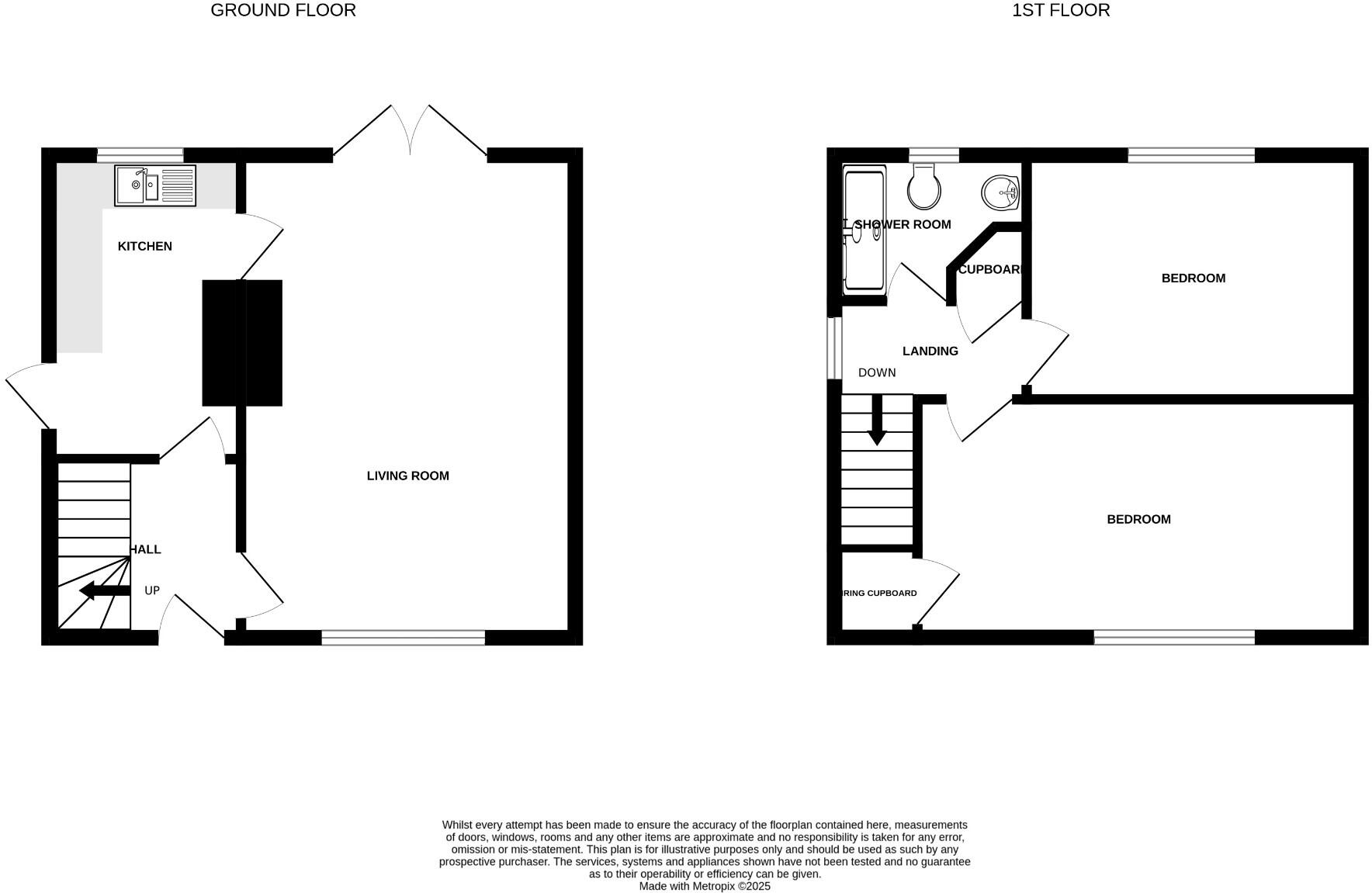 Dunster Close, Taunton, Somerset, TA2 floorplan