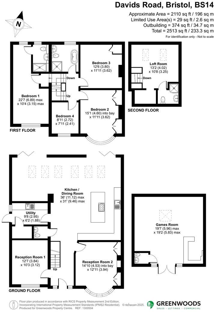 Davids Road, Whitchurch, Bristol floorplan