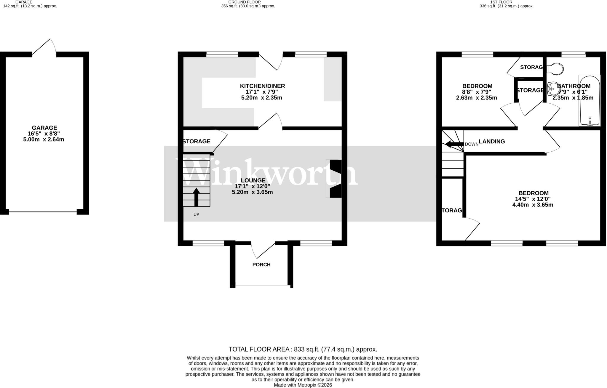 Skipping Block Row, Wymondham, Norfolk, NR18 floorplan