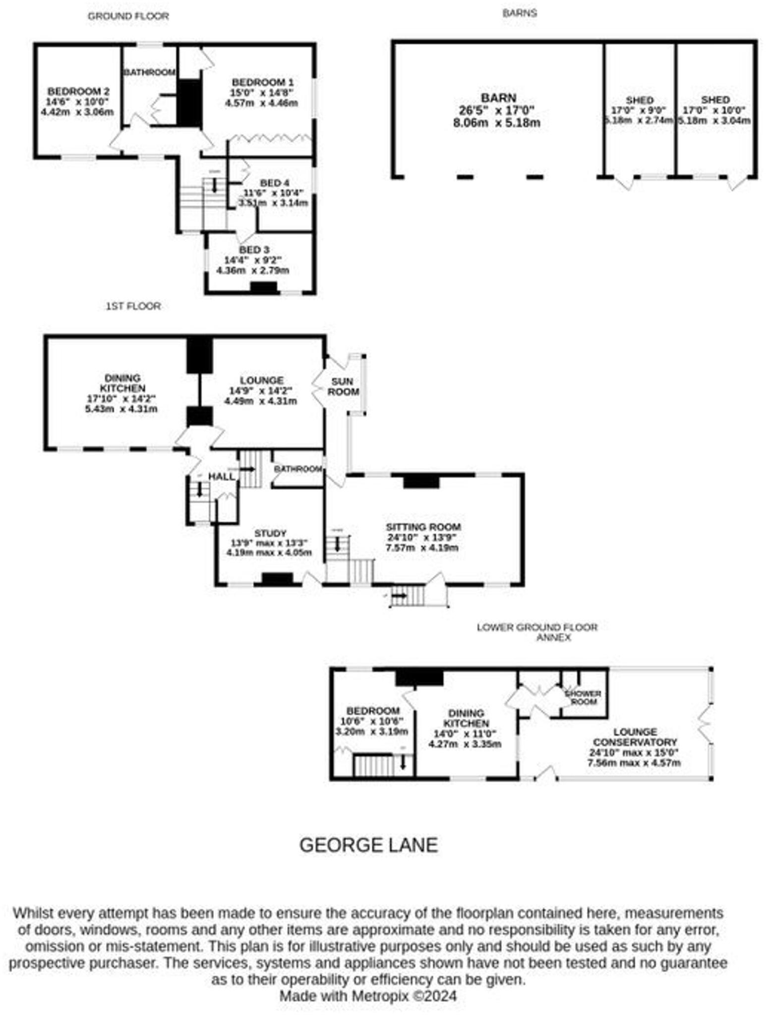 The Crofts, George Lane, Notton, Wakefield, WF4 2NL floorplan
