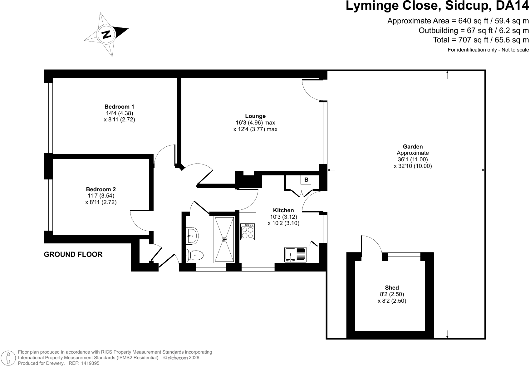 Lyminge Close, Sidcup floorplan