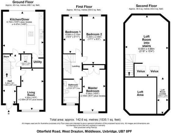 Otterfield Road, West Drayton, Uxbridge, UB7 8PF floorplan