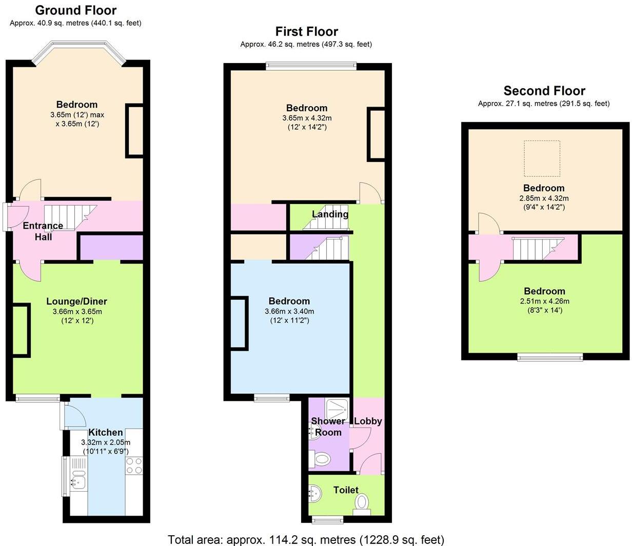 16 Filey Street, Broomhall, Sheffield floorplan
