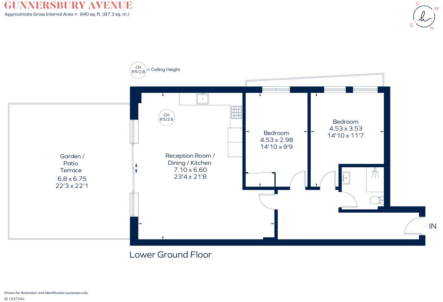 Gunnersbury Avenue, W5 floorplan