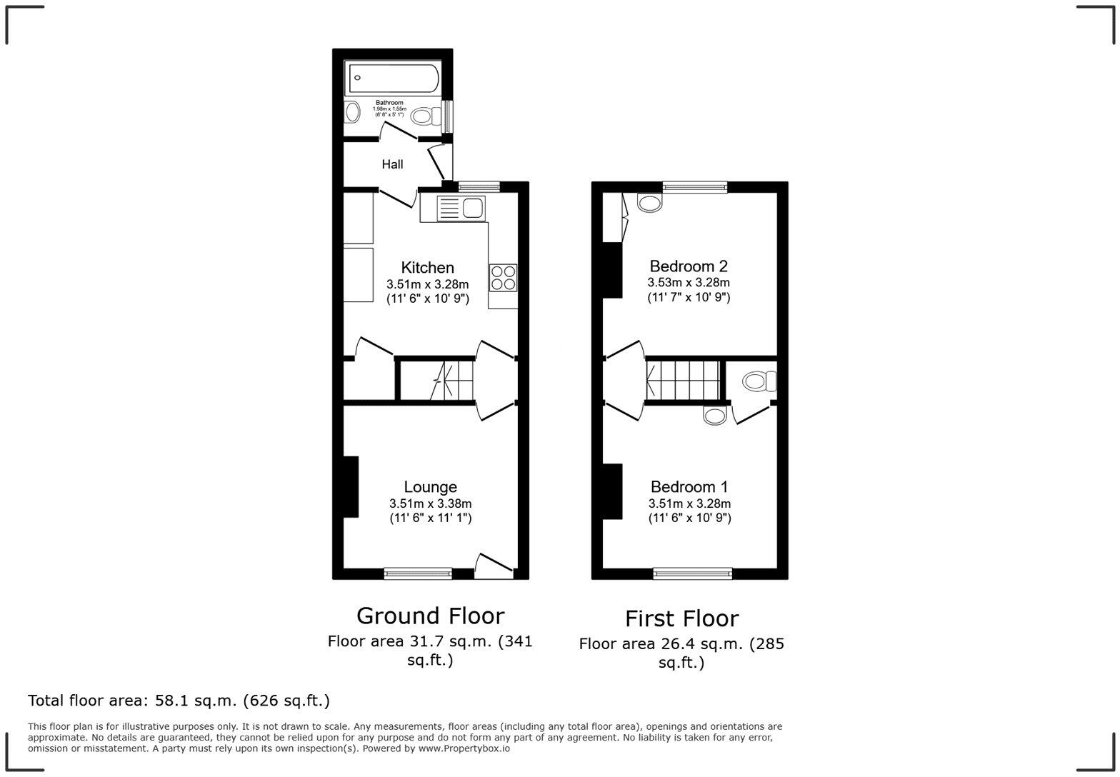 Leeson Road, Ventnor, Isle of Wight floorplan