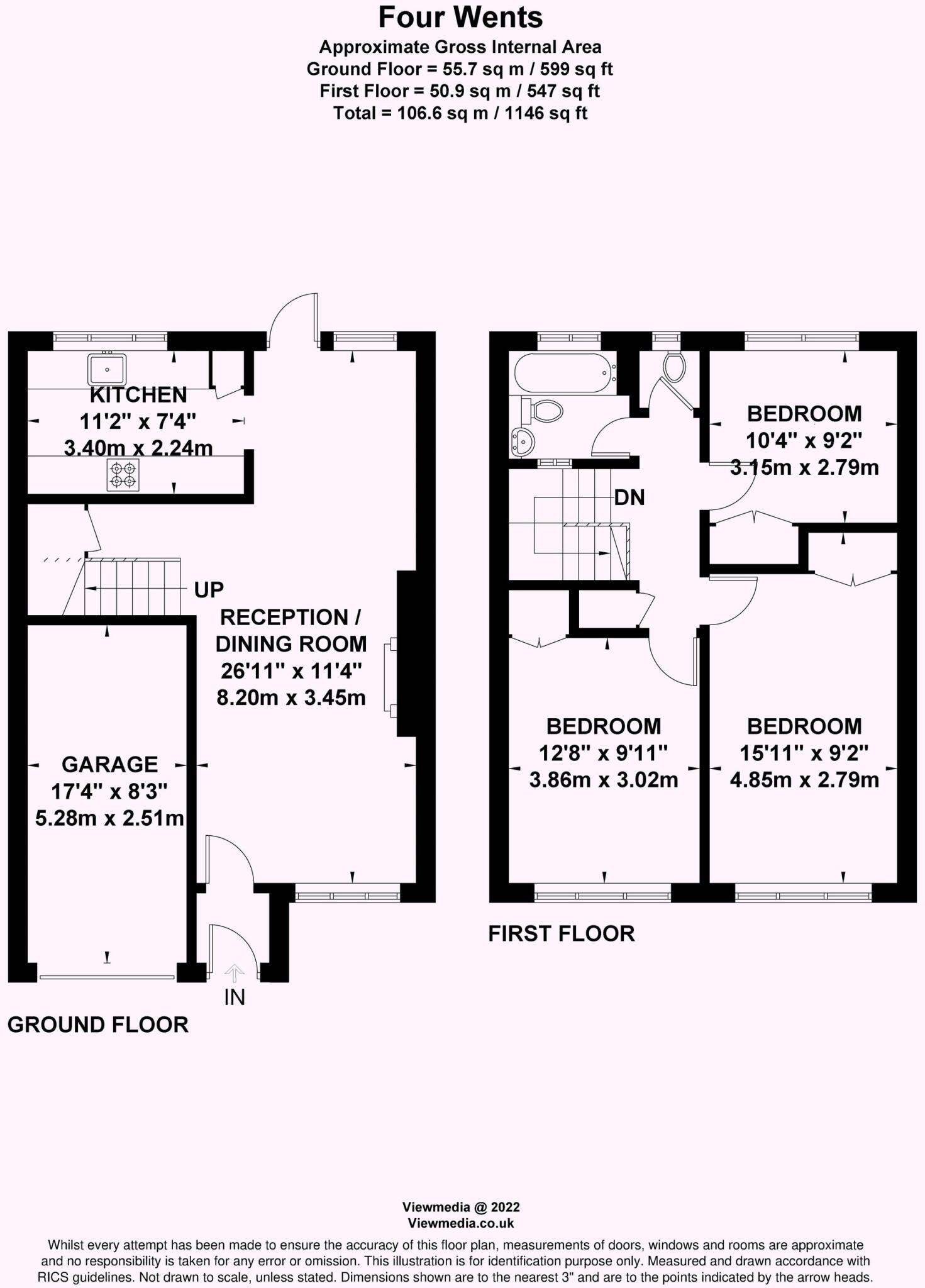 Four Wents, Cobham, KT11 floorplan