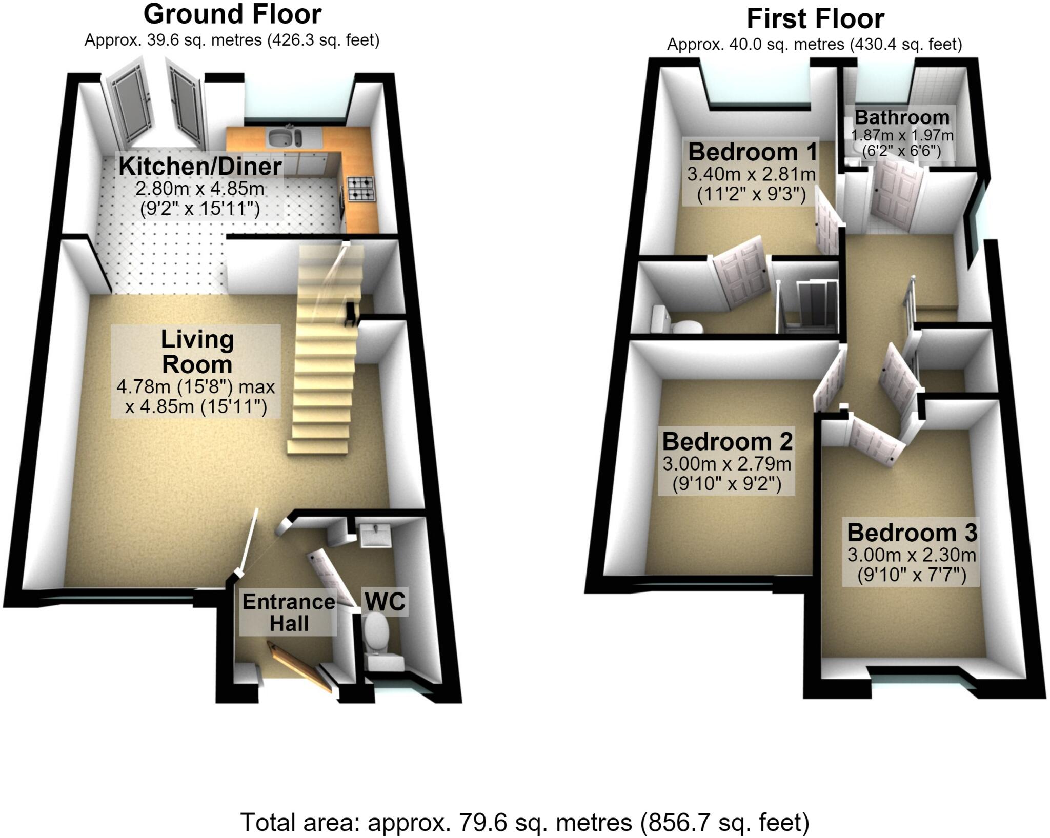 Lawnhurst Avenue, Manchester floorplan