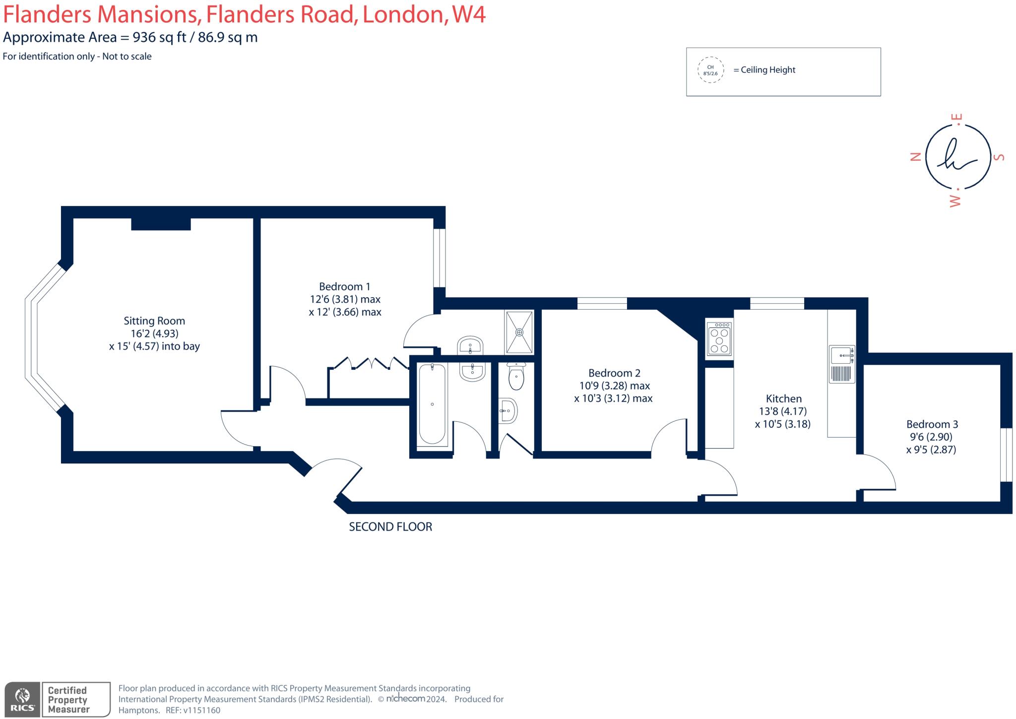 Flanders Road London W4 floorplan