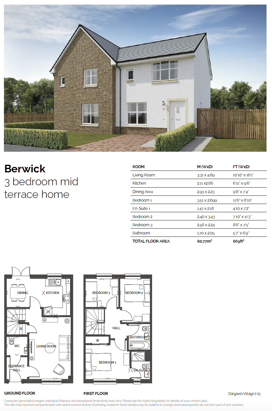 The Berwick, Dargavel Village, Bishopton floorplan