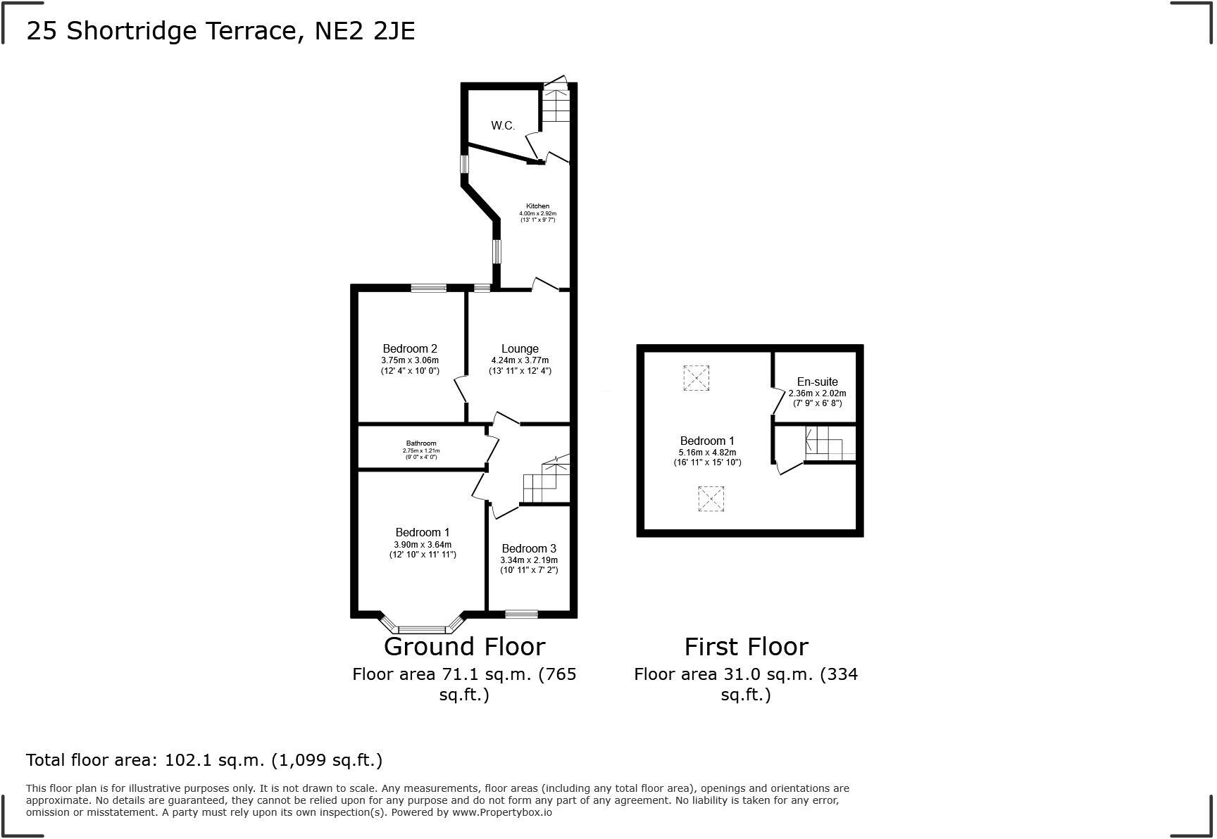 Shortridge Terrace, Newcastle Upon Tyne floorplan