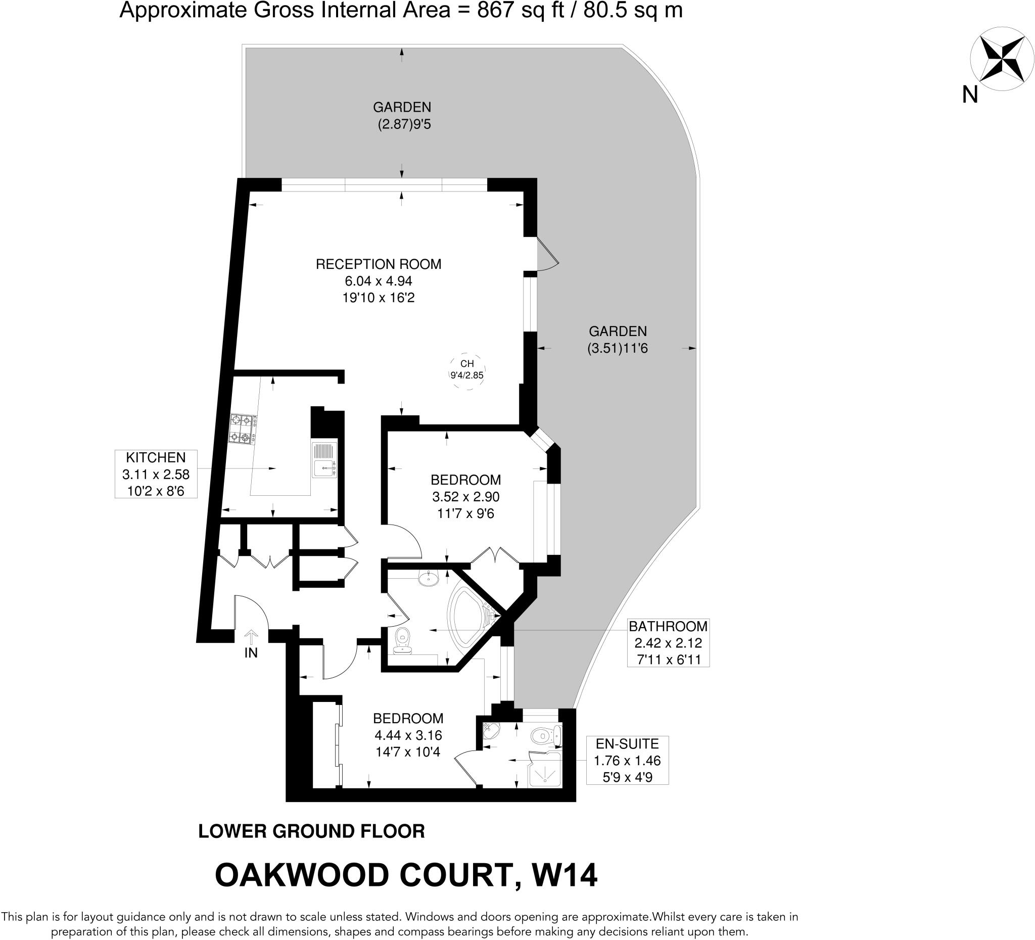 Oakwood Court, Holland Park, W14 floorplan