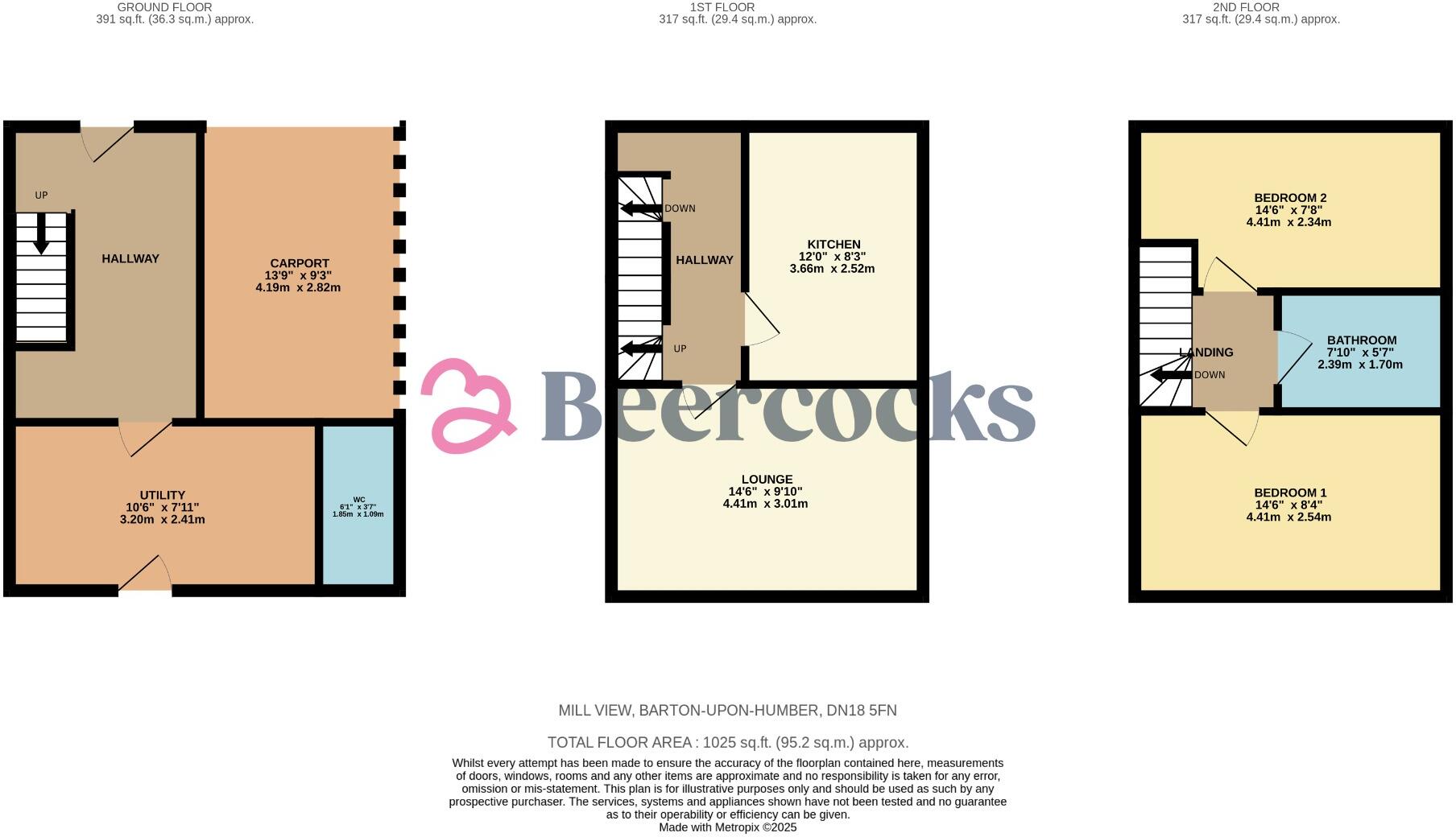 Mill View, Barton-Upon-Humber, DN18 5FN floorplan
