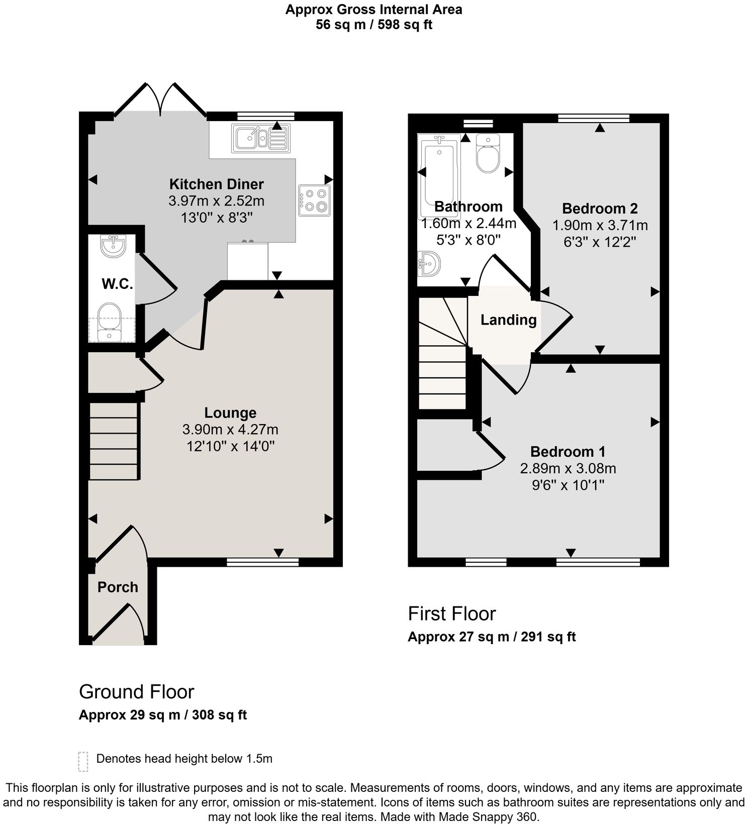 Bee Fold Lane, Atherton, M46 floorplan