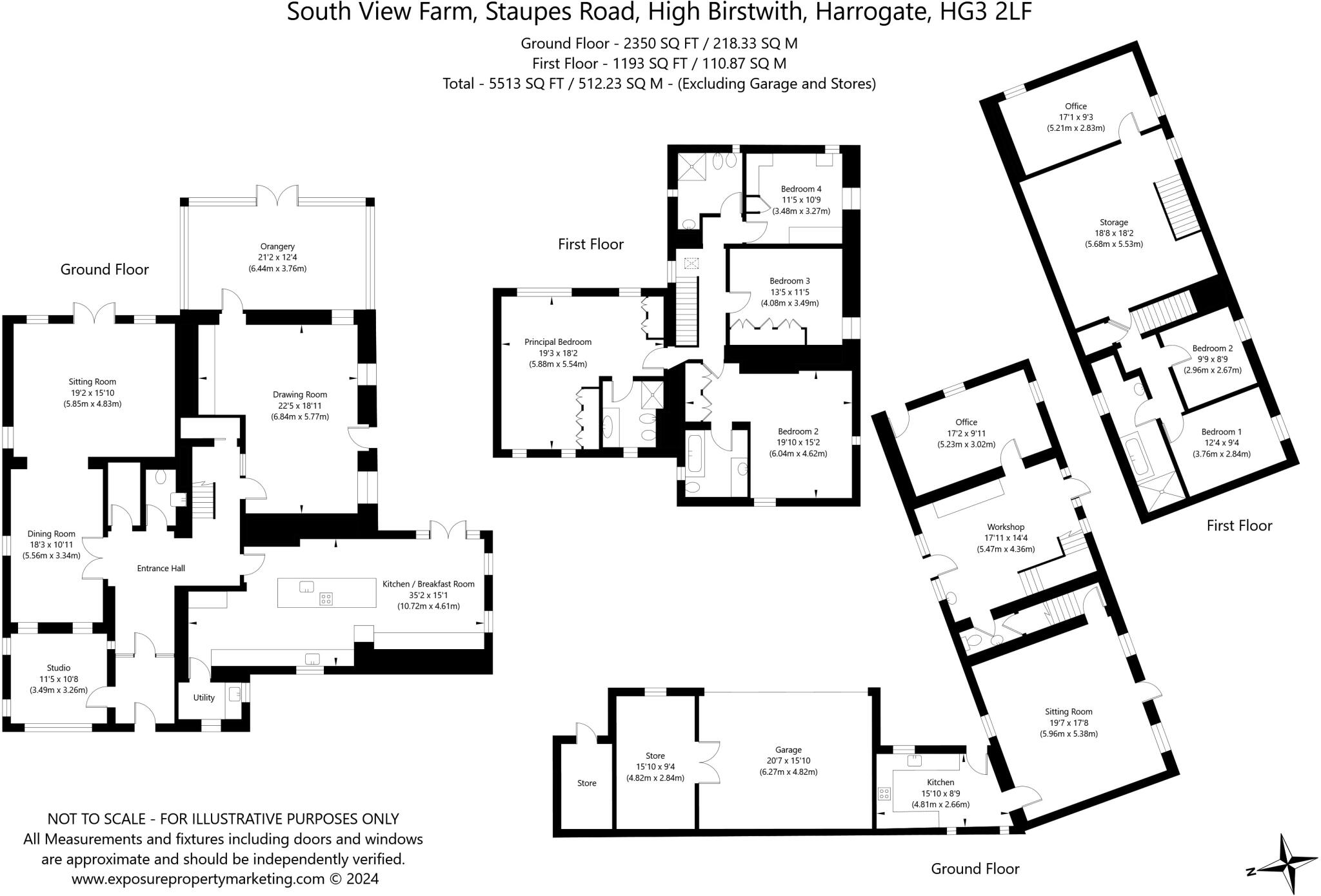 Staupes Road, High Birstwith, Harrogate, North Yorkshire, HG3 floorplan