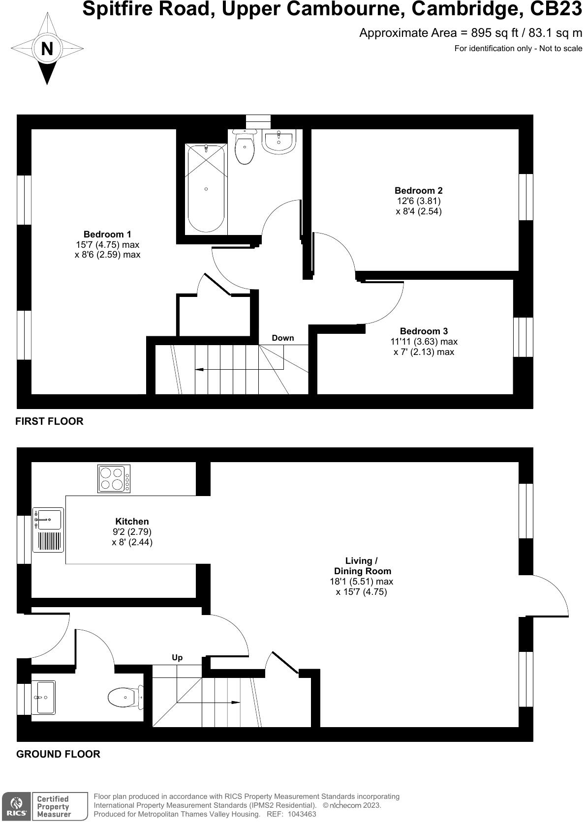 Spitfire Road, Upper Cambourne, Cambridgeshire, CB23 floorplan