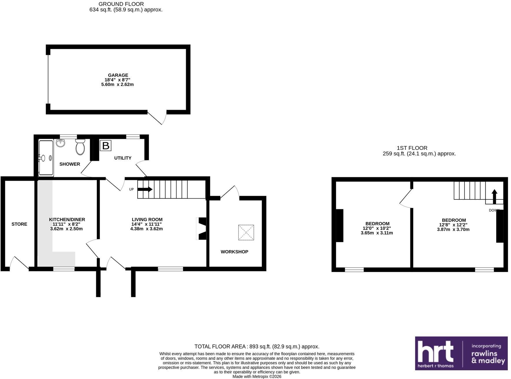 Pen Yr Heol Cottage St. Mary Church Cowbridge CF71 7LT floorplan