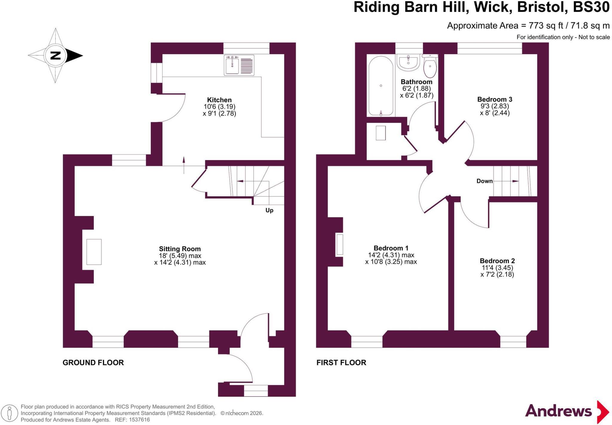 Riding Barn Hill, Wick, Bristol, Gloucestershire, BS30 floorplan