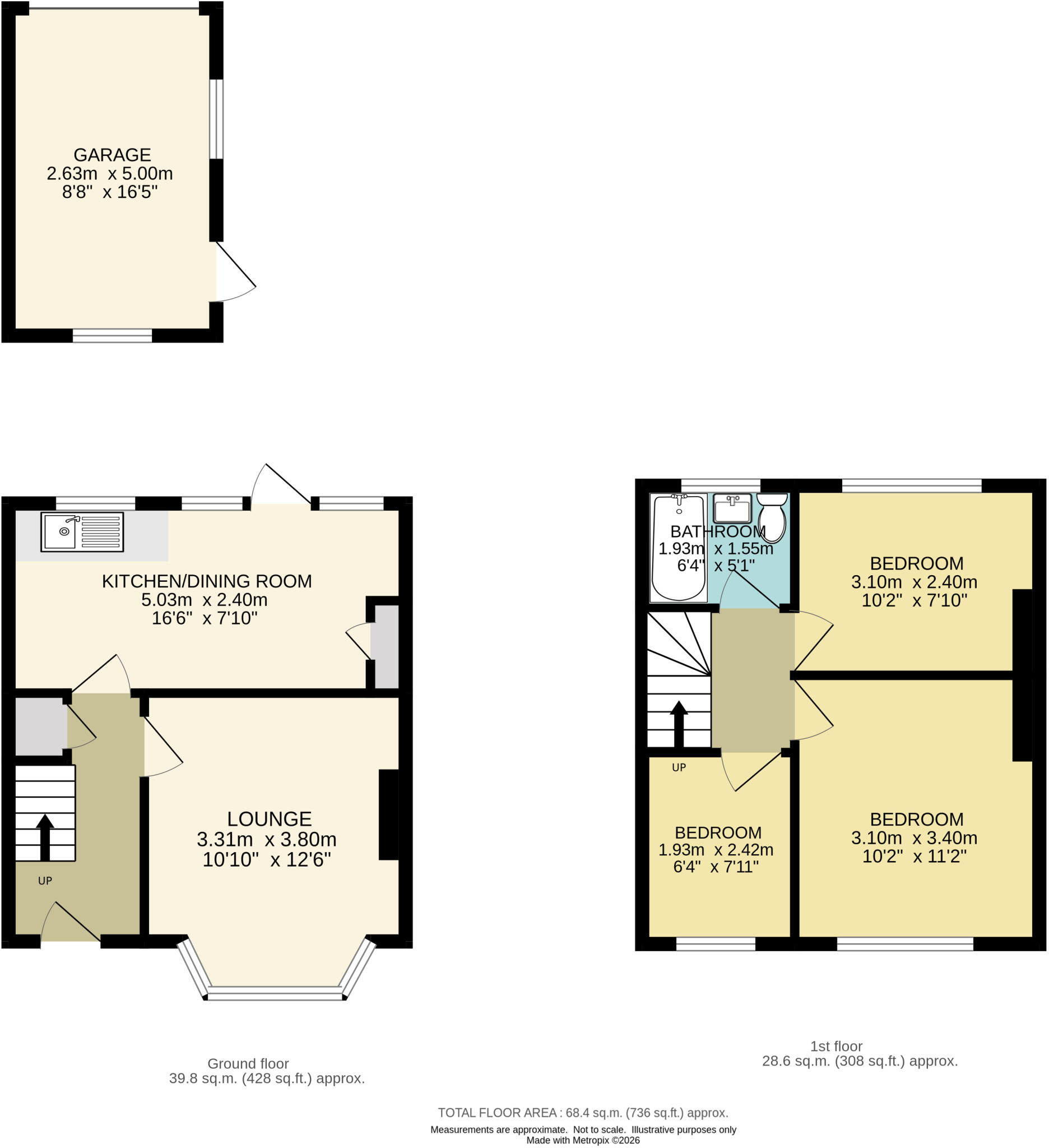 Buckland Way, Worcester Park KT4 floorplan