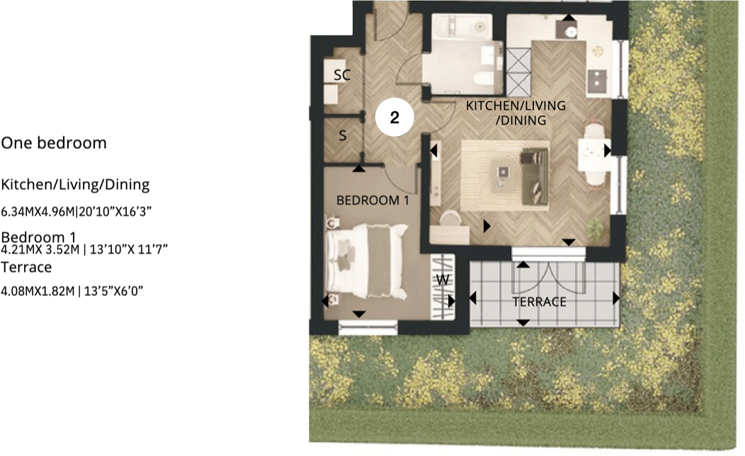 Beech House, Springfield Village, Wandsworth, SW17 floorplan