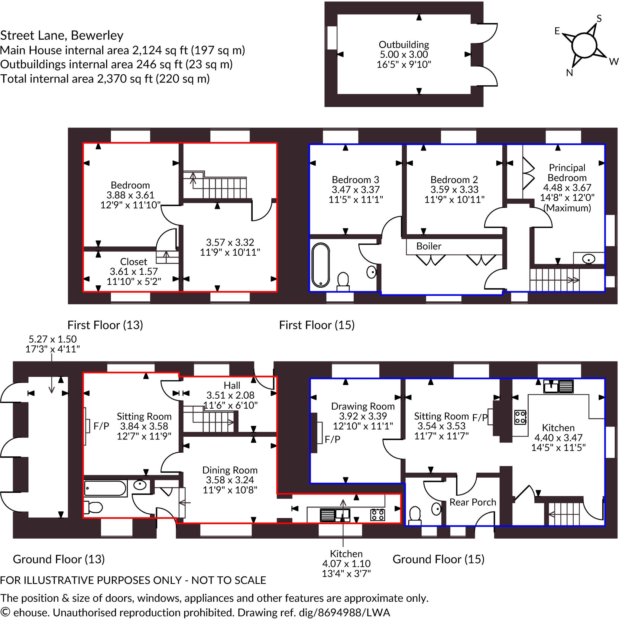 15, Street Lane, Bewerley, Harrogate floorplan