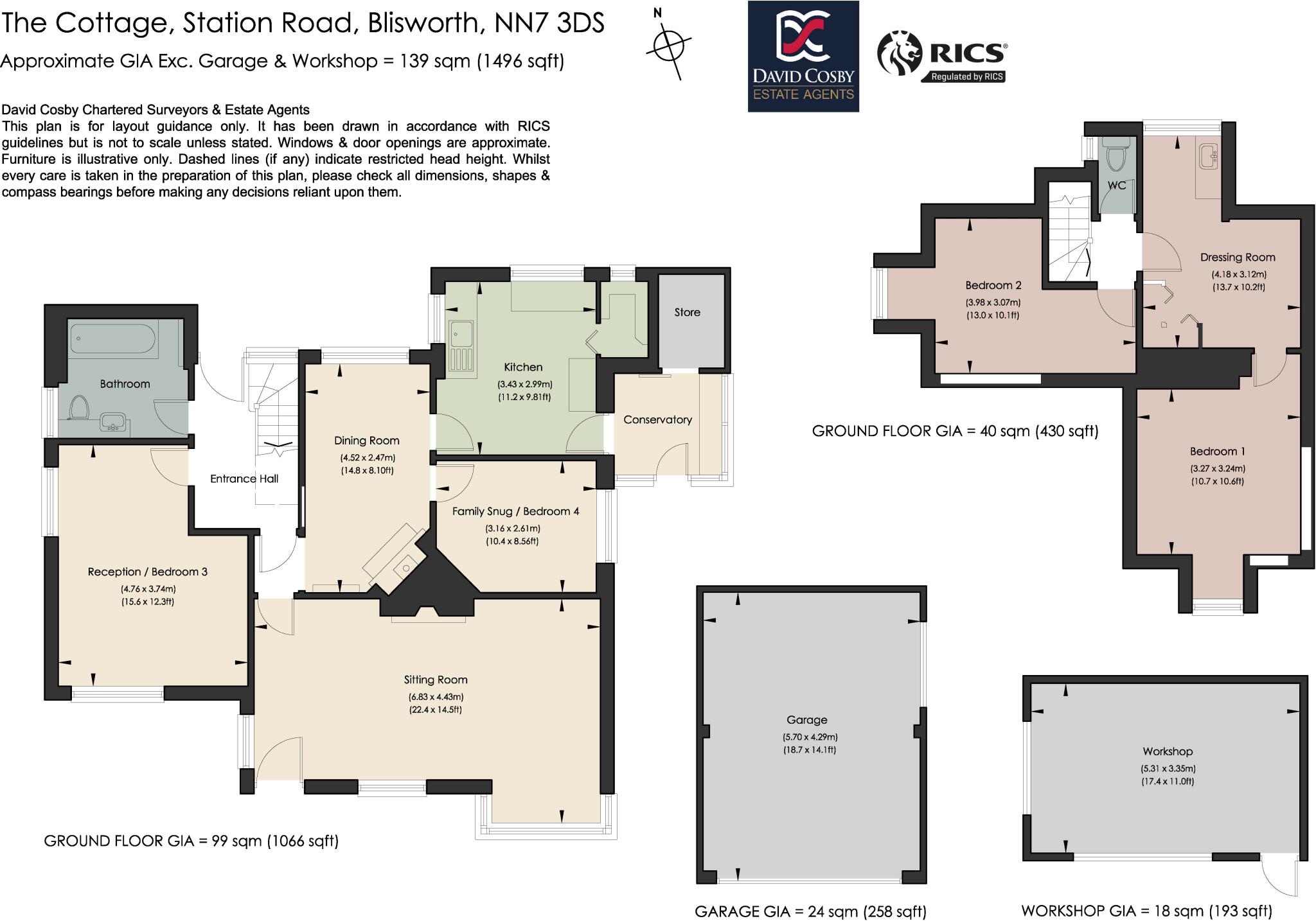 The Cottage, Station Road, Blisworth, NN7 floorplan