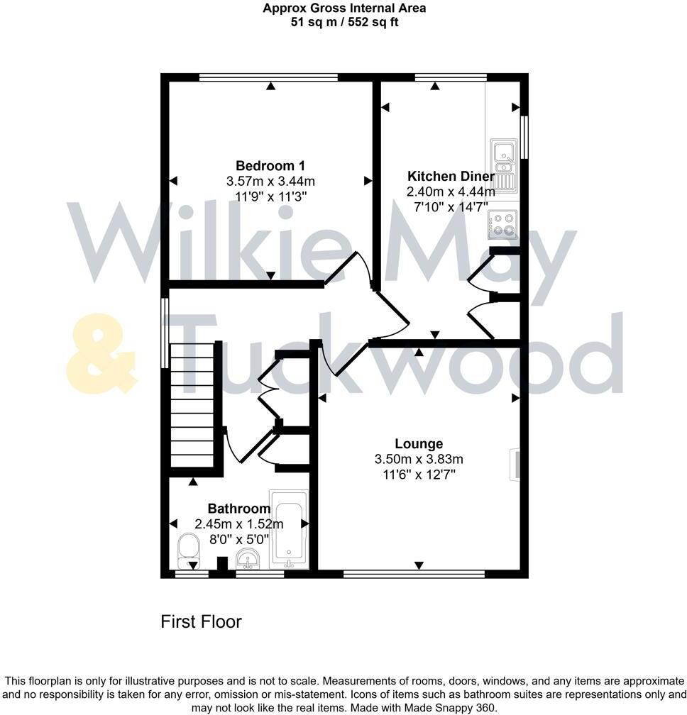 Hillview Road, Minehead floorplan