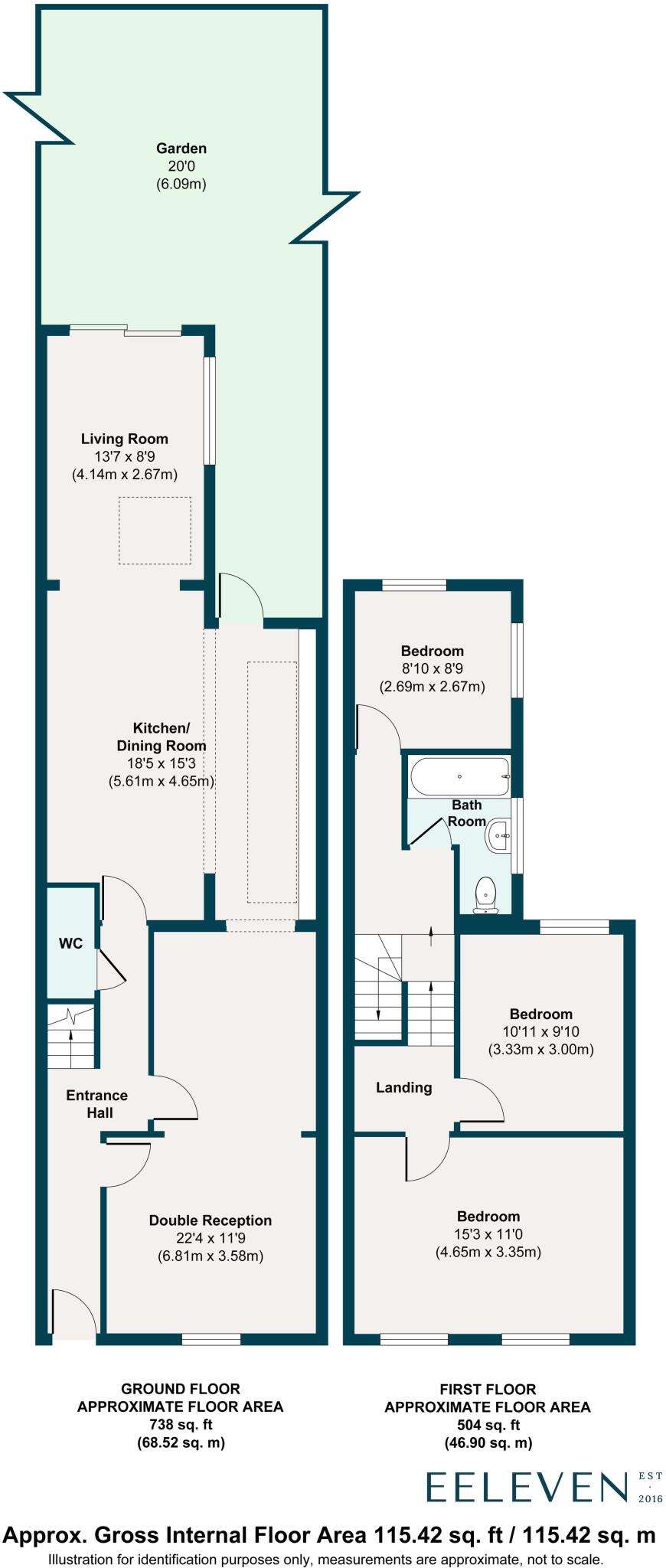 Pearcroft Road, Leytonstone, London, E11 floorplan