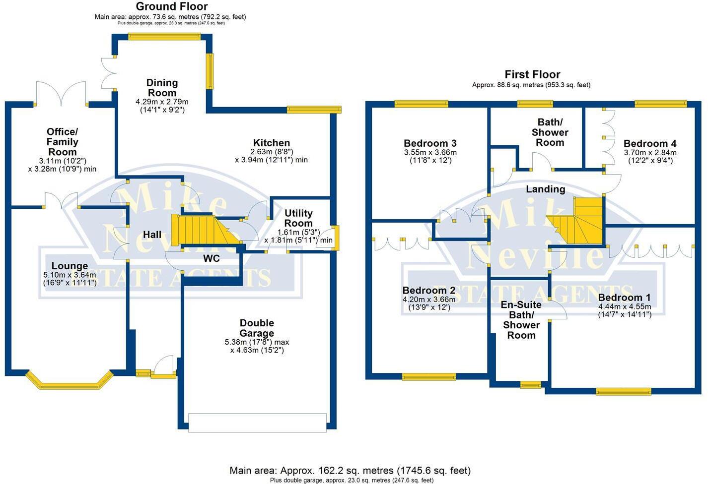 Greenacre Drive, Rushden, Northamptonshire NN10 floorplan