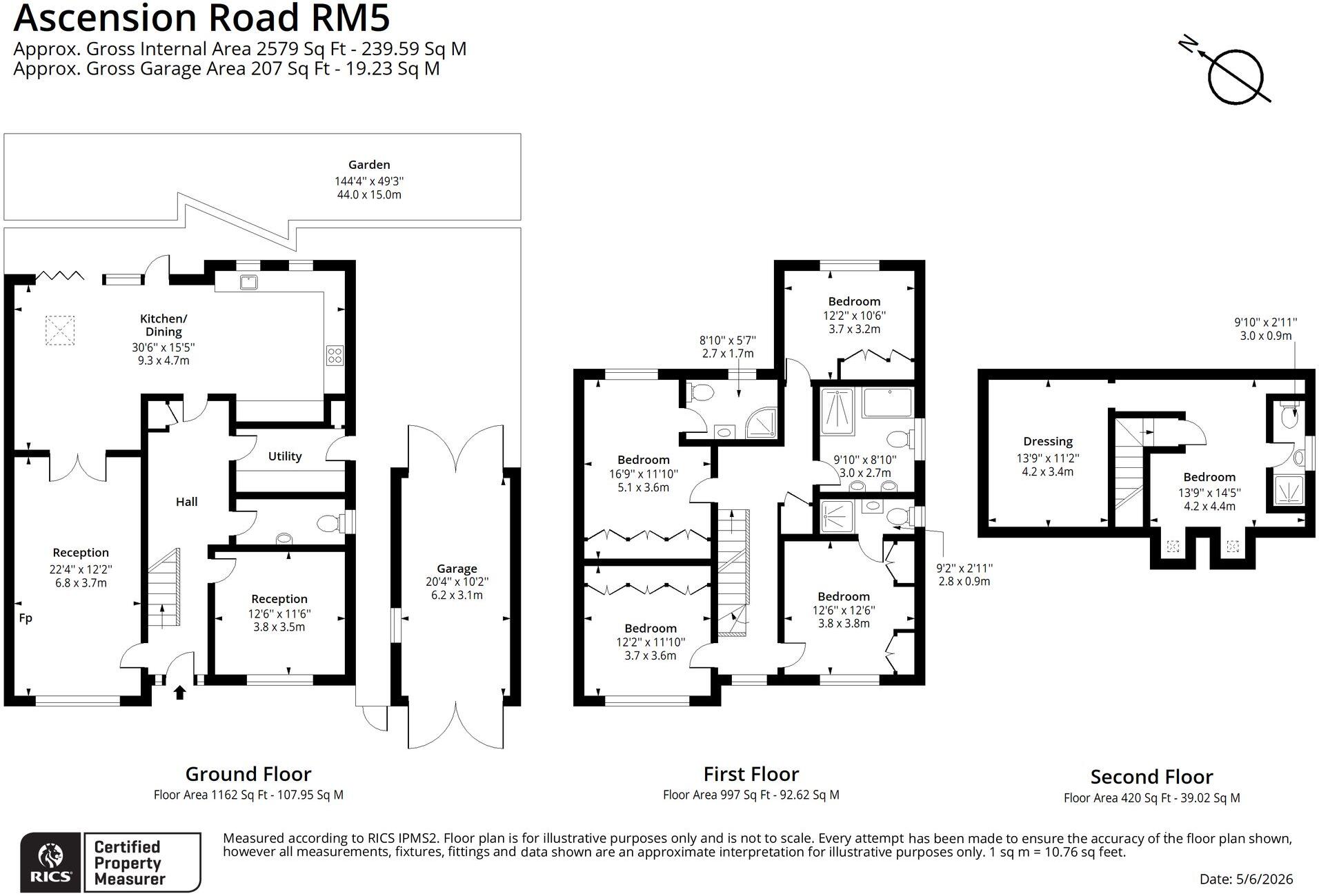 Ascension Road, Romford, RM5 floorplan