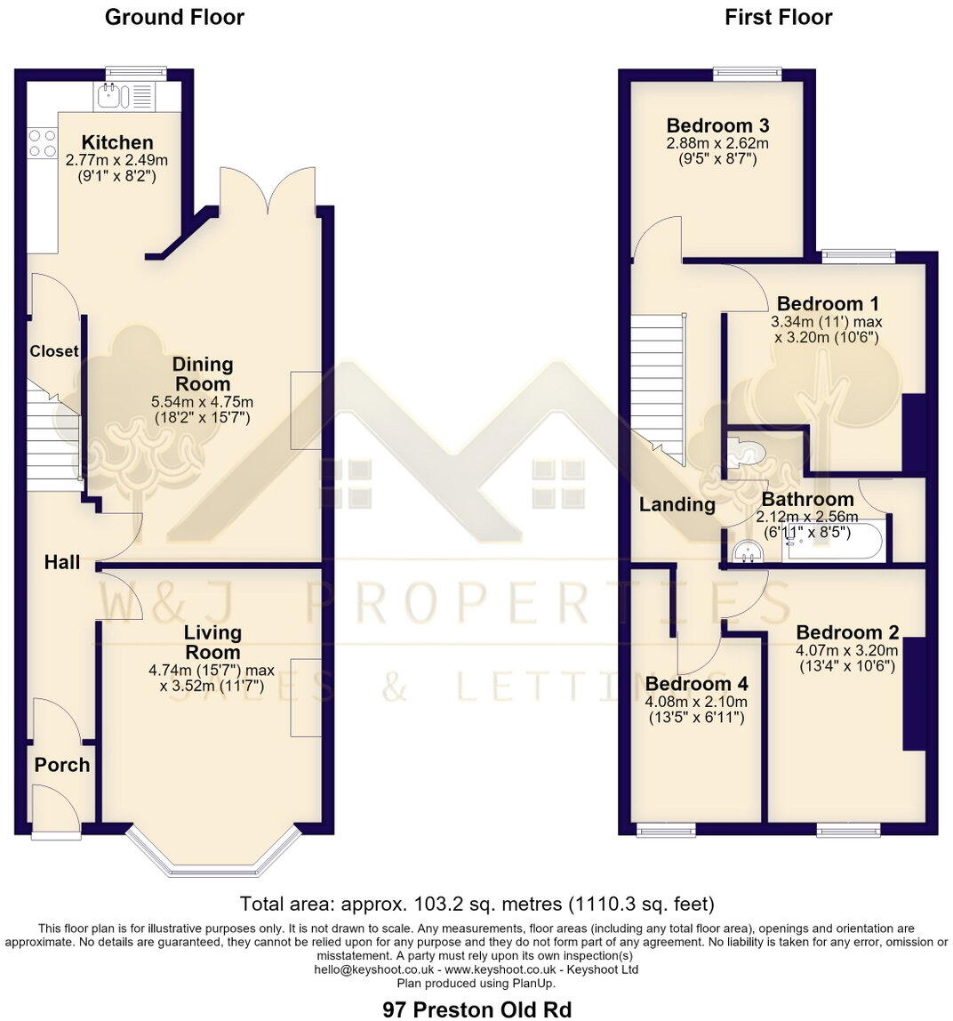 Preston Old Road, Blackburn, BB2 2ST floorplan