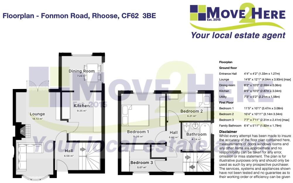 Fonmon Road, Rhoose, Barry floorplan