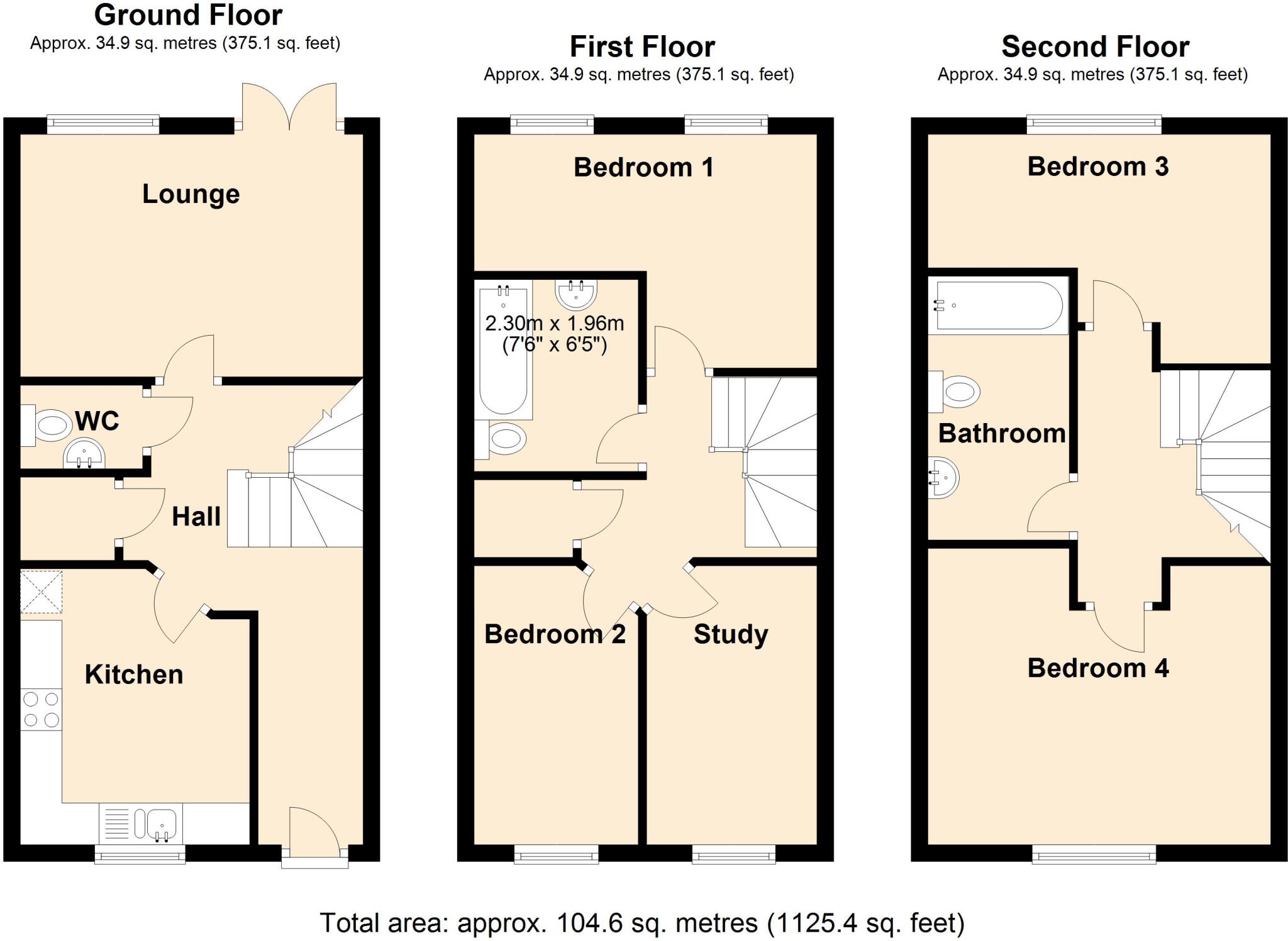 Flower Street, Cambridge, CB1 floorplan