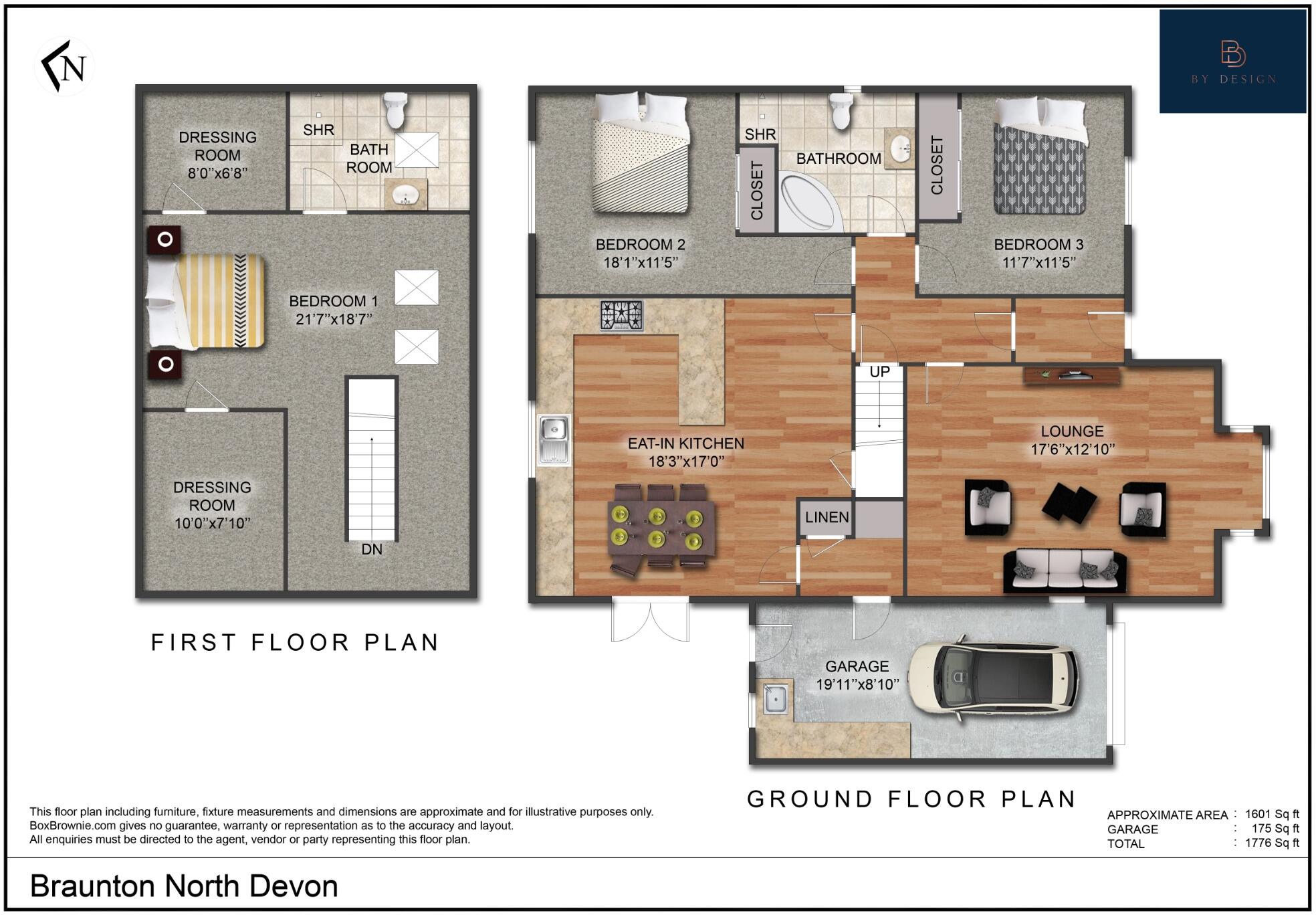 Moor Lea Braunton North Devon floorplan