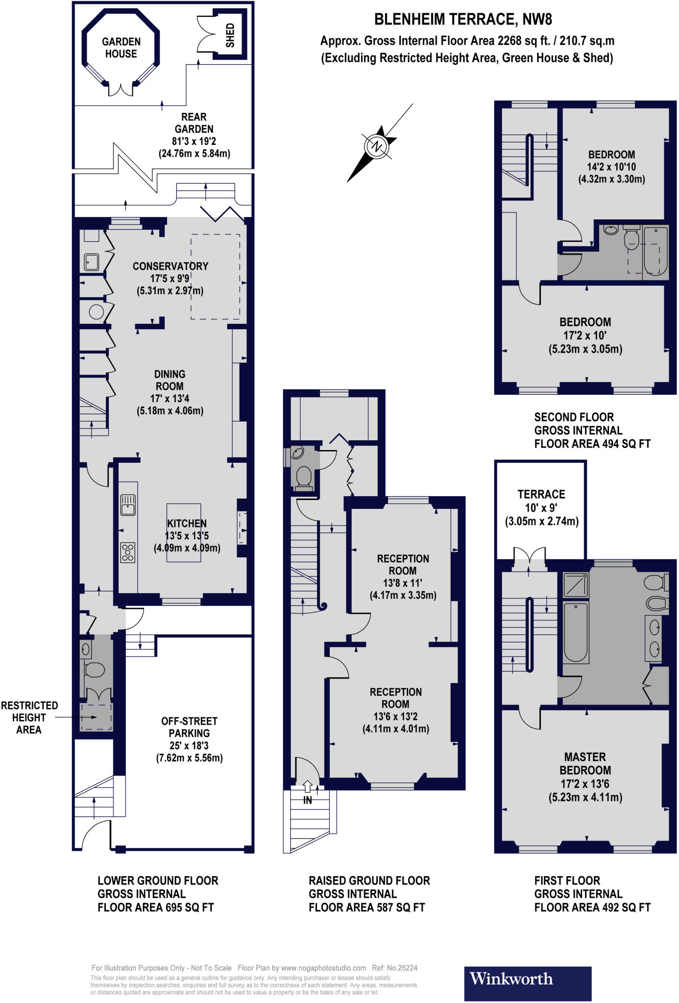 Blenheim Terrace, St John's Wood, London, NW8 floorplan
