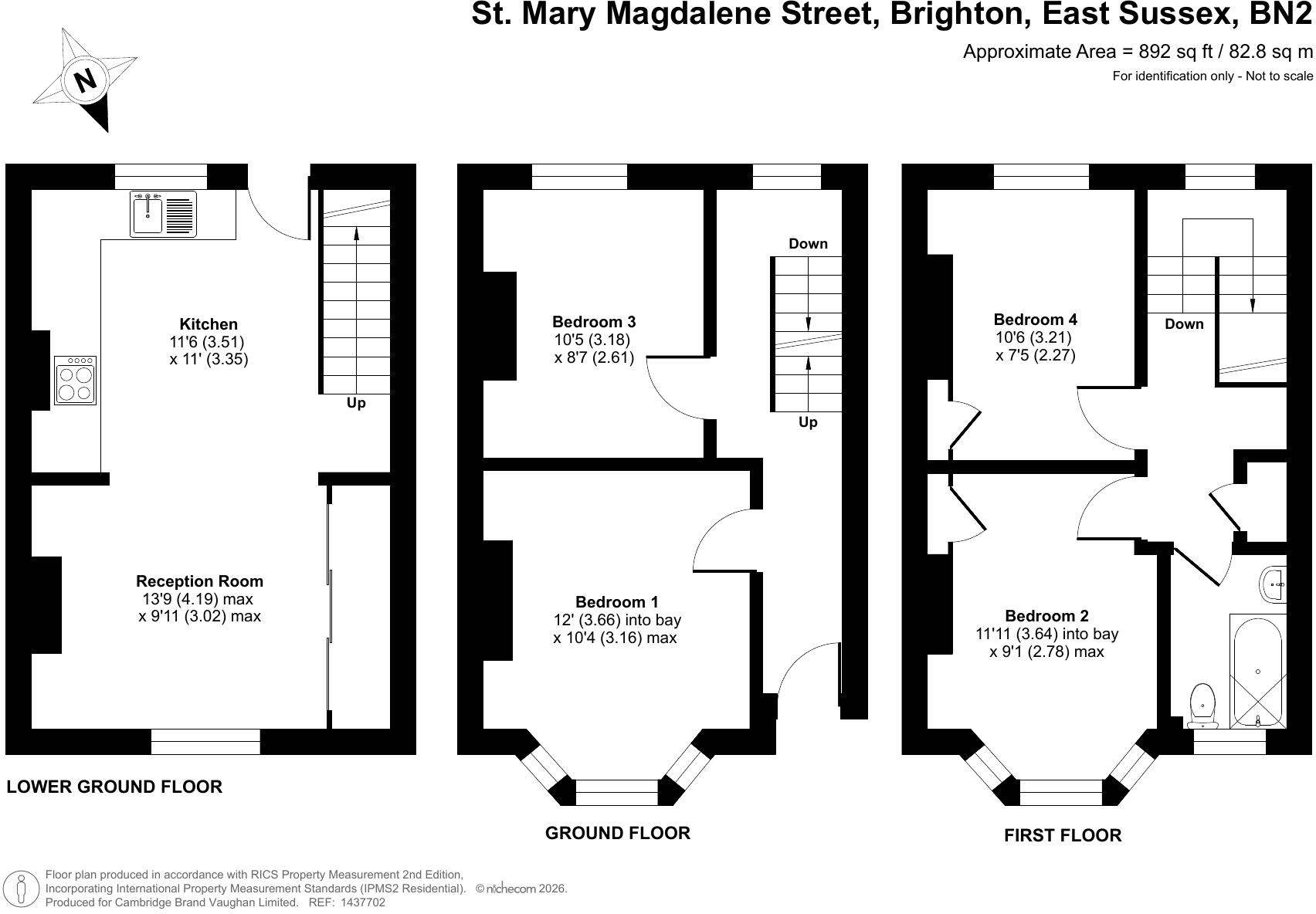 St Mary Magdalene Street, Brighton, East Sussex, BN2 floorplan