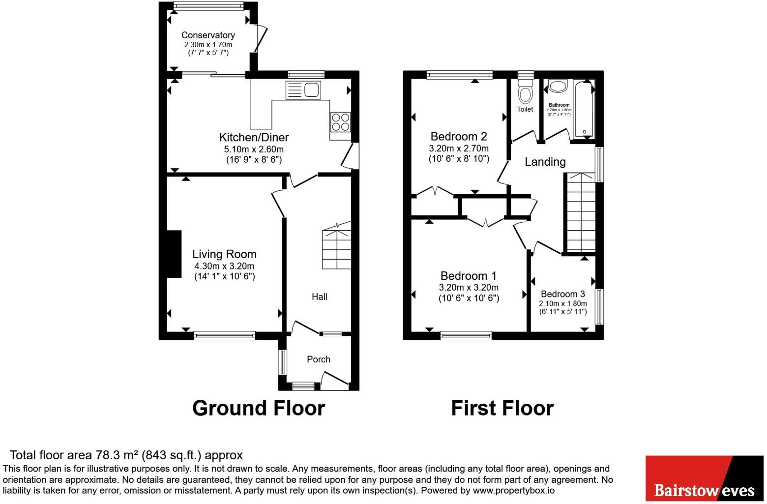 Brookfield Avenue, Hucknall, Nottingham, Nottinghamshire, NG15 floorplan