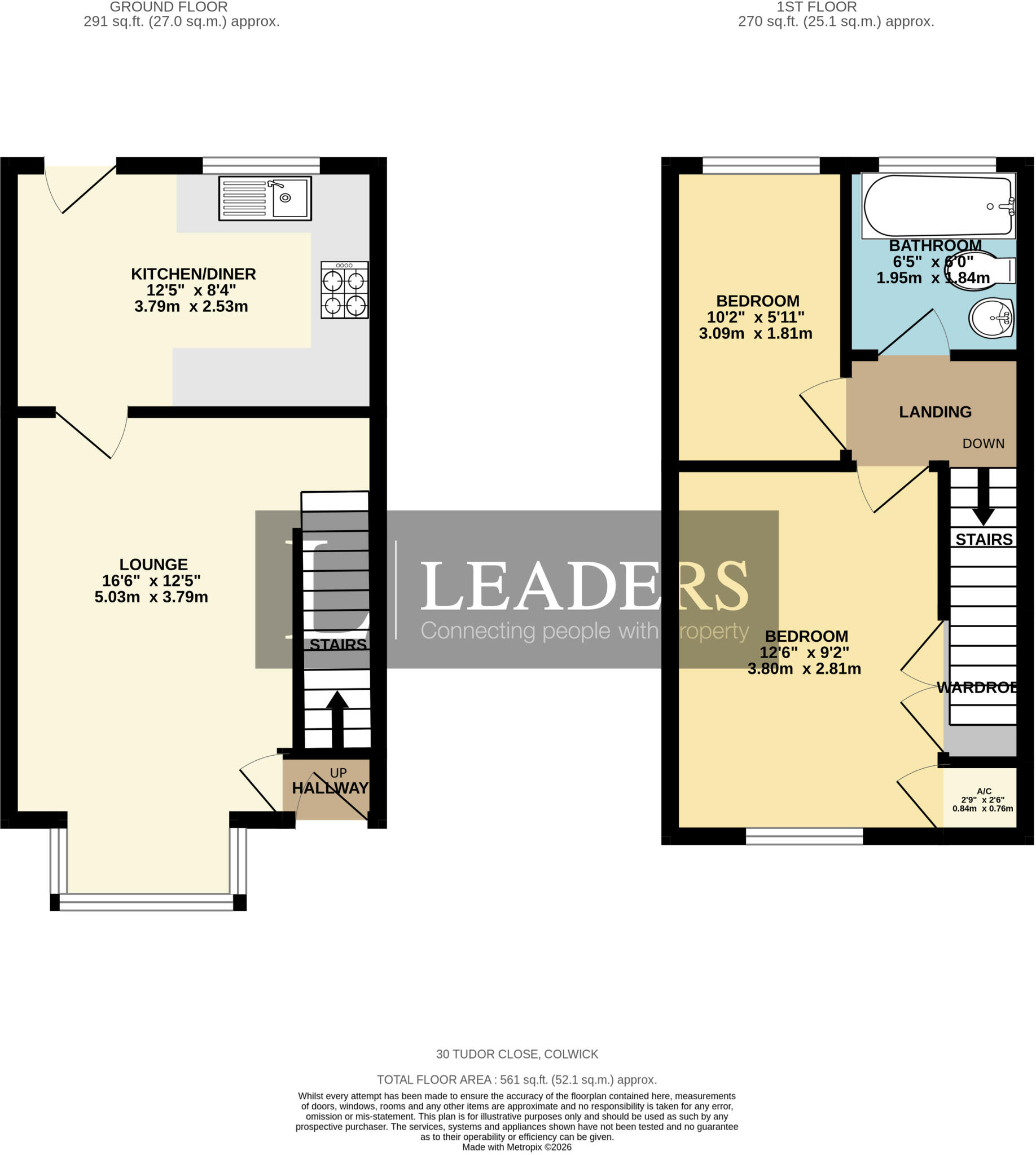Tudor Close, Colwick, Nottingham floorplan