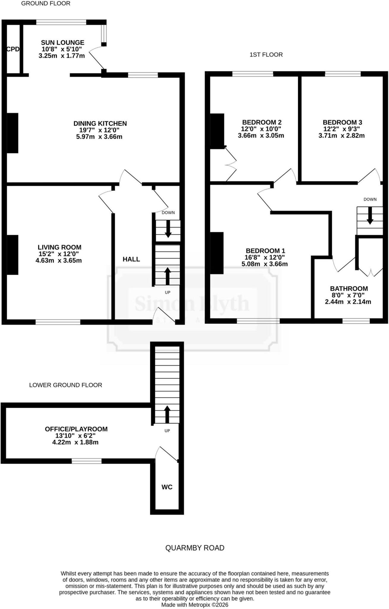 Quarmby Road, Quarmby, Huddersfield floorplan