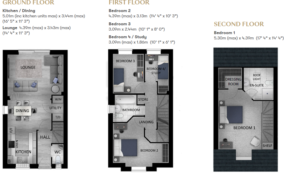 Plot 4 The Kingston, Stone Crescent, Cheltenham, Gloucestershire, GL51 floorplan