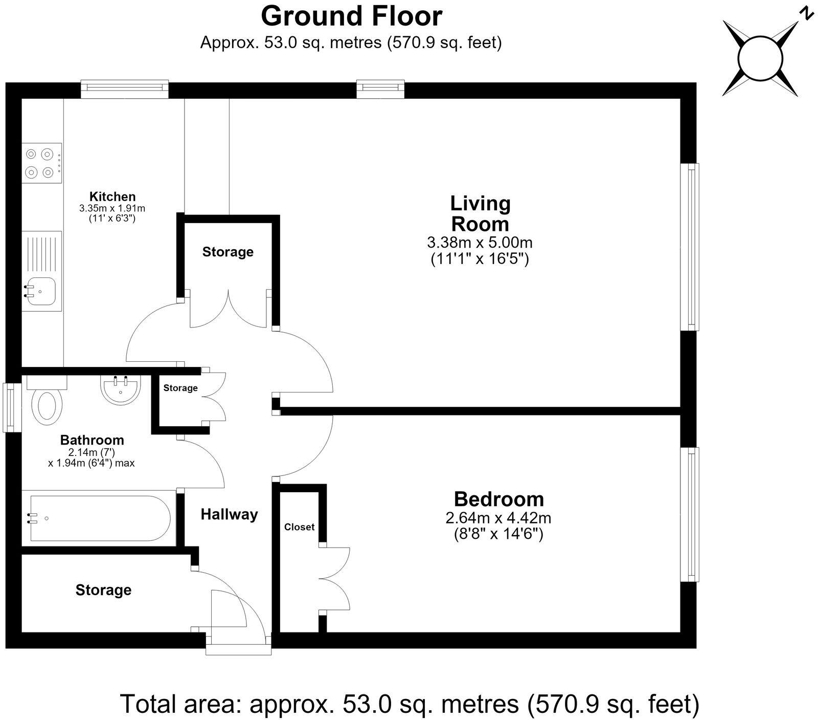 Kielder Close, Hainault, IG6 floorplan