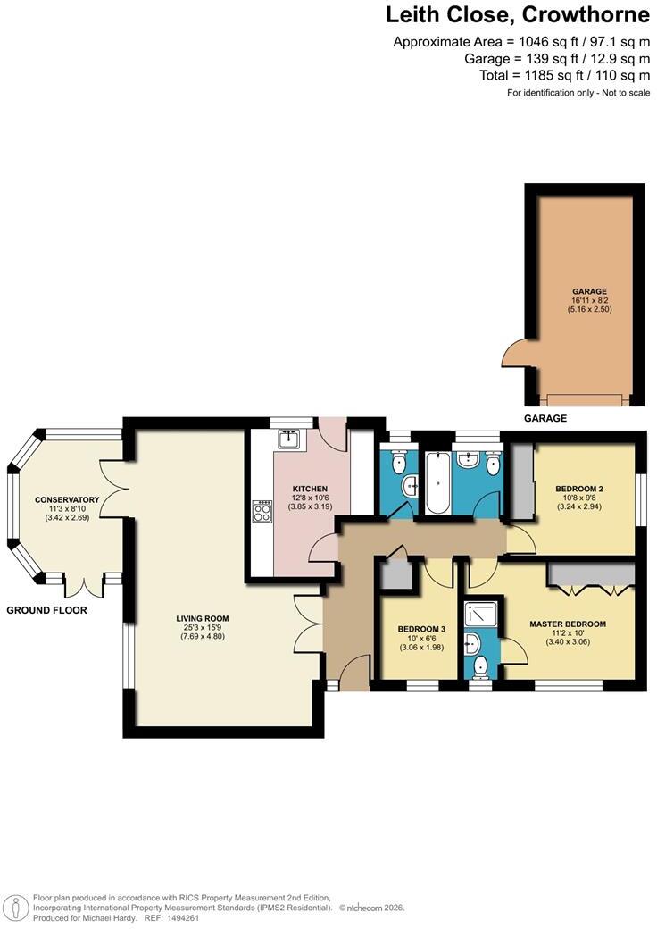 Leith Close, Crowthorne, Berkshire, RG45 6TD floorplan