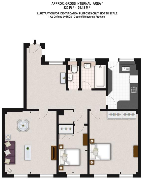 Pelham Court, Fulham Road, London, SW3 floorplan