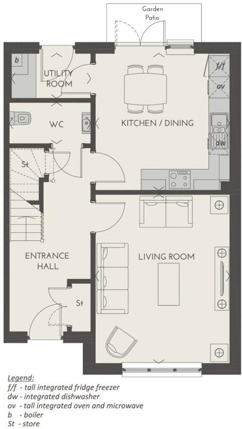 Dewsbury, Plot 50, Oak Grange, Back Lane, Congleton, Cheshire East, CW12 floorplan
