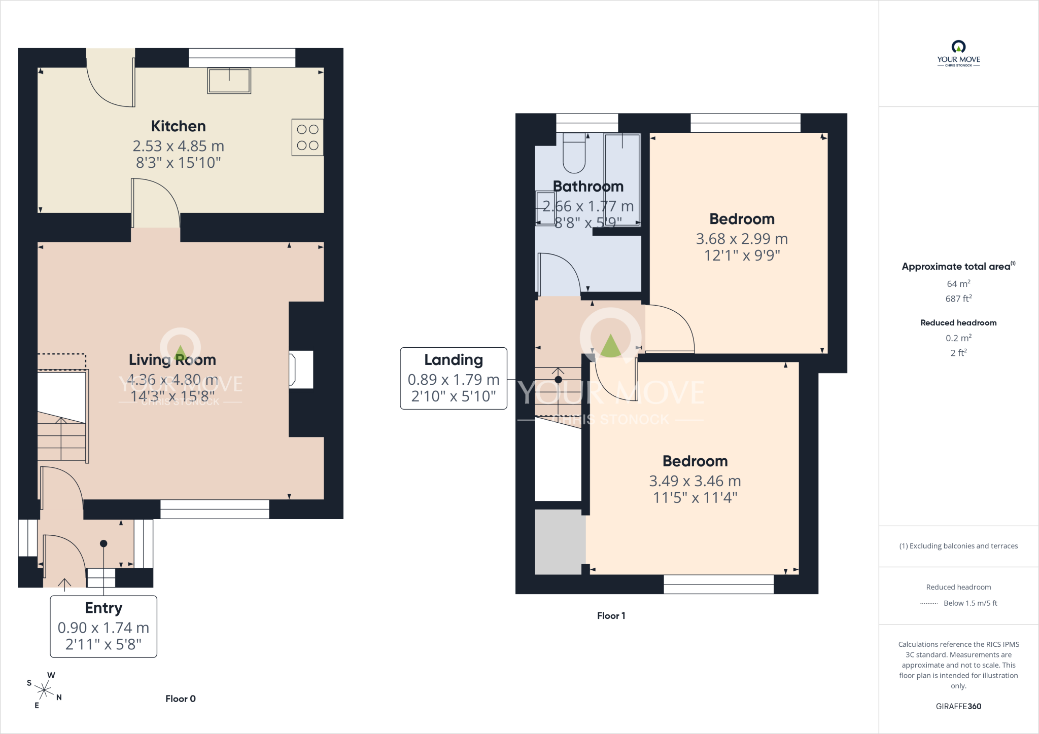 Hylton Terrace, Pelton, Chester Le Street, Durham, DH2 floorplan