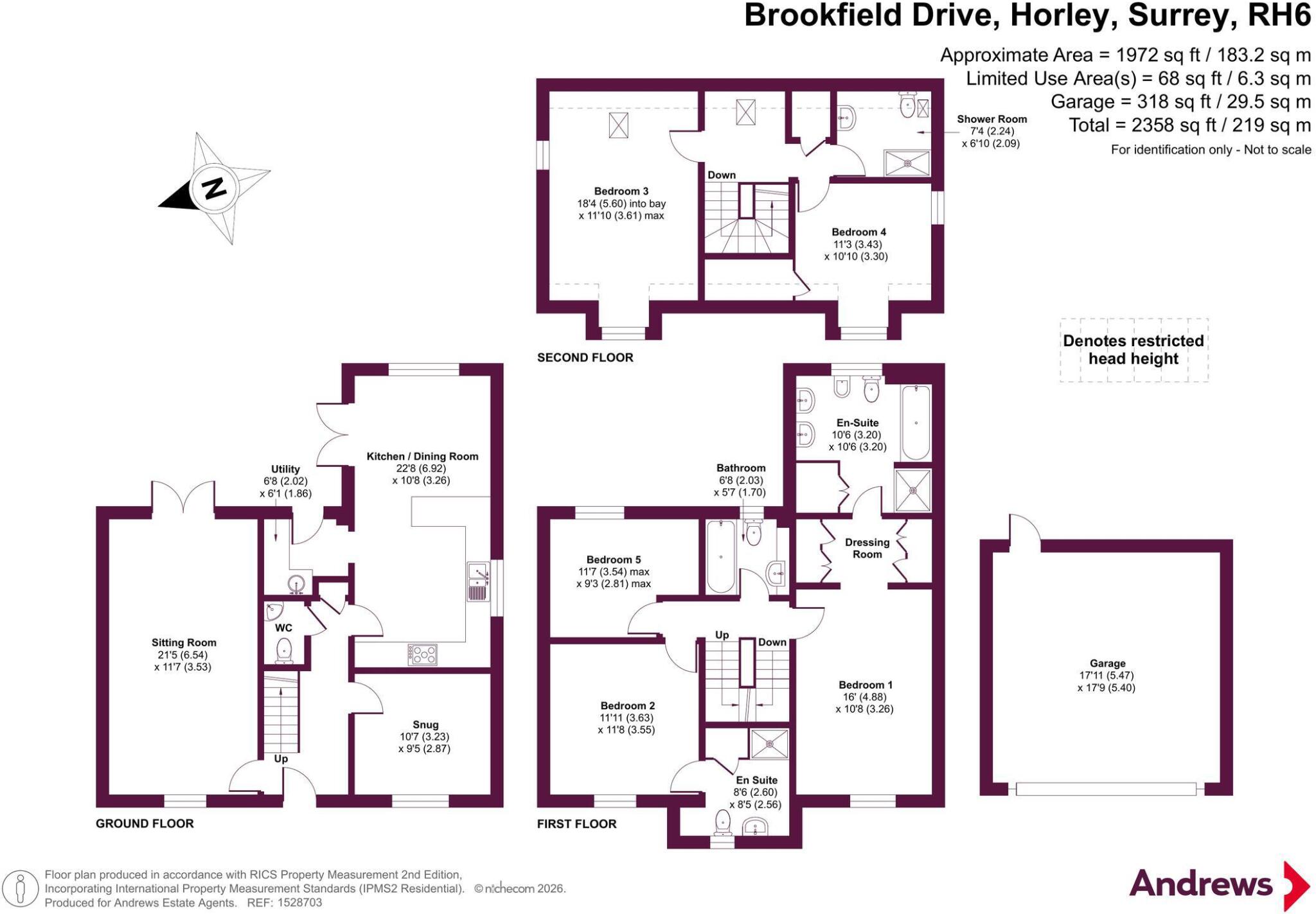Brookfield Drive, Horley, Surrey, RH6 floorplan