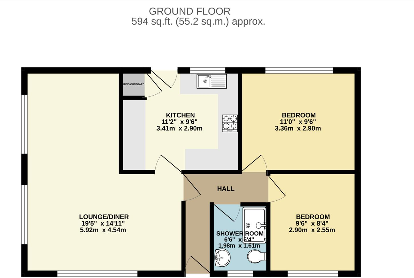 Hillcrest Caravan Site, Manor Road floorplan
