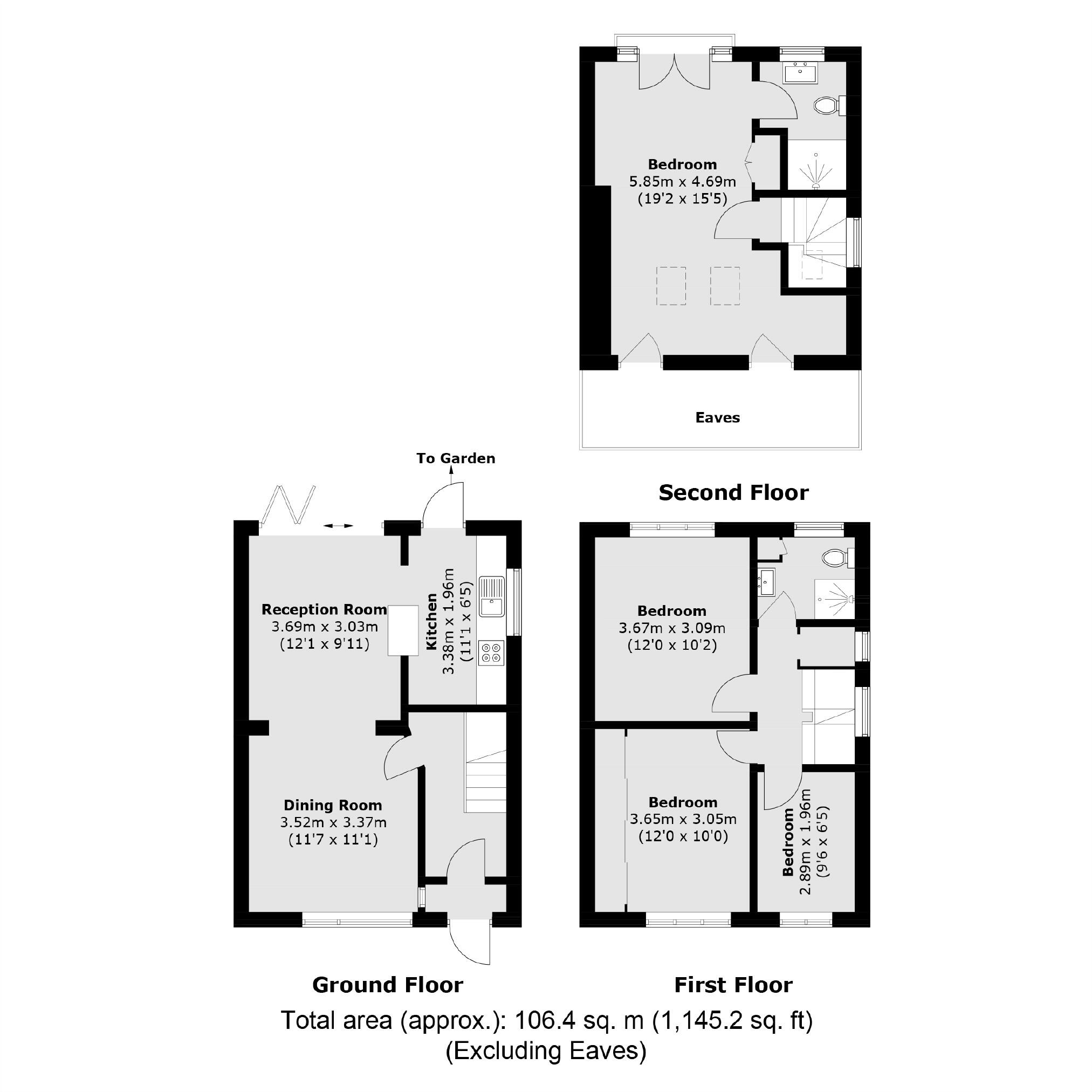 Downing Drive, Greenford floorplan